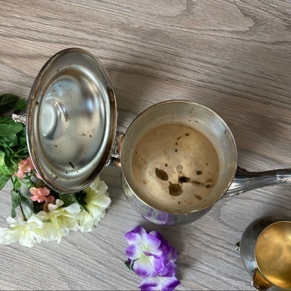 ✨VTG Antique Style Vintage Teapot Silver Plated England Tableware & tea cup 🍵 - Picture 5 of 15